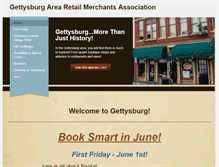 Tablet Screenshot of gettysburgretailmerchants.com